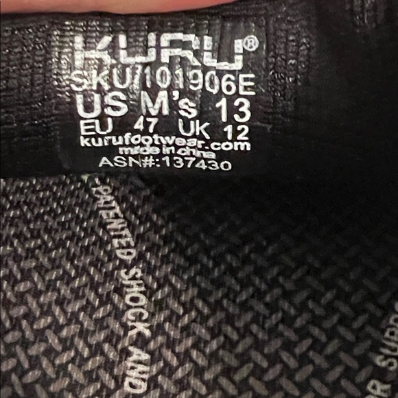 KURU Kivi Shoes Men's Black Slip On Loafer Comfort Leather Casual Size 13 - Picture 6 of 12